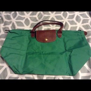 Green Longchamp Le Pliage Bag!